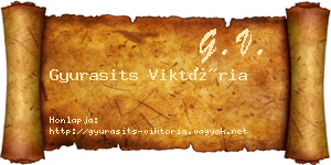 Gyurasits Viktória névjegykártya